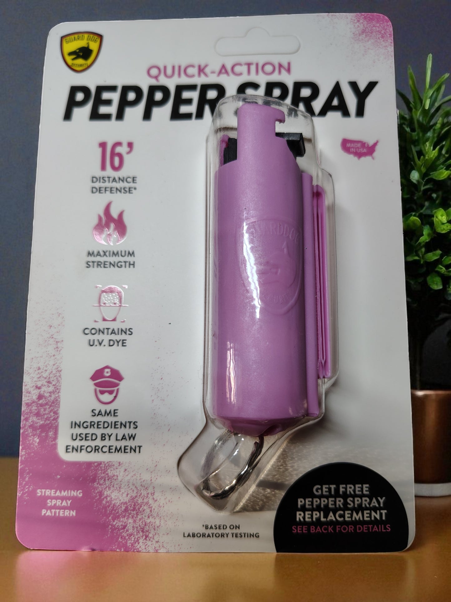 Pepper Spray- by Guard Dog Hardcase Pink