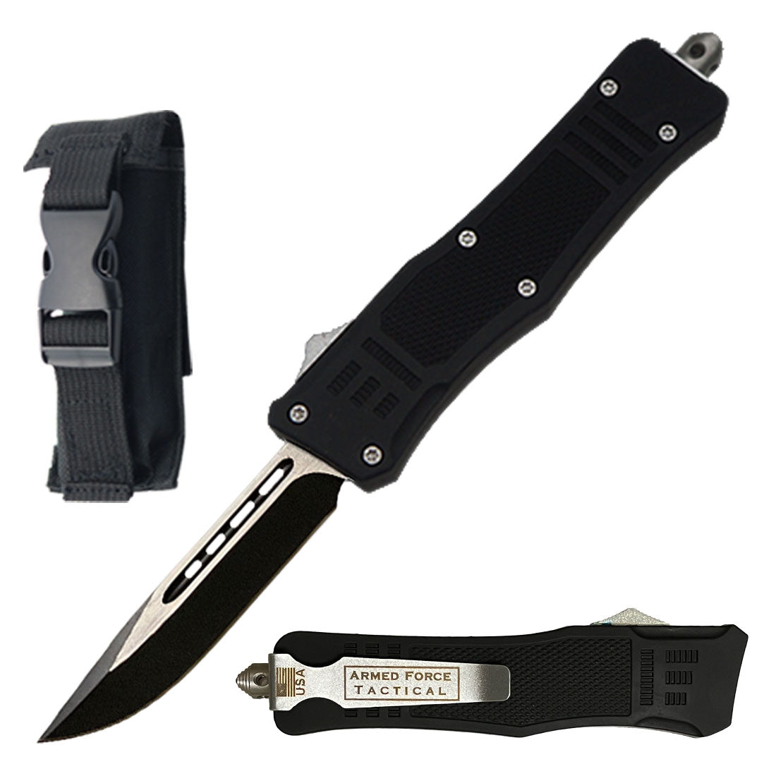9" Ghost OTF Tactical Automatic Pocket Knife