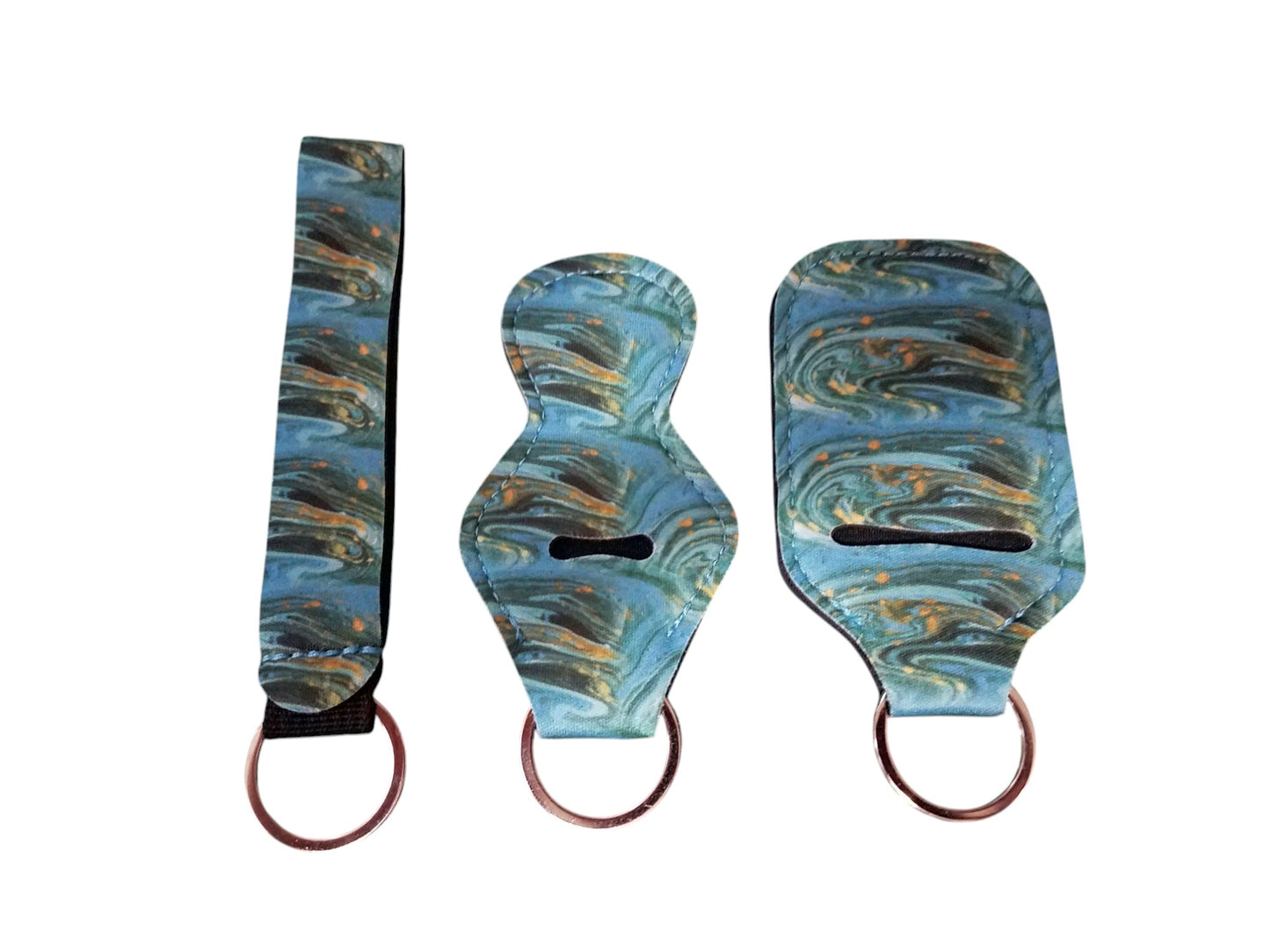 4 Piece Designer Keychain Set