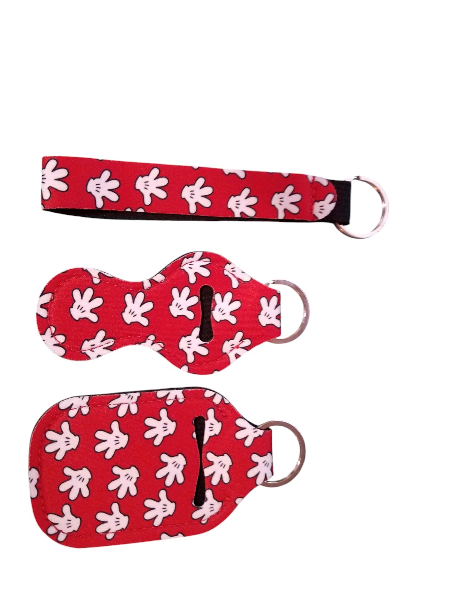 4 Piece Designer Keychain Set