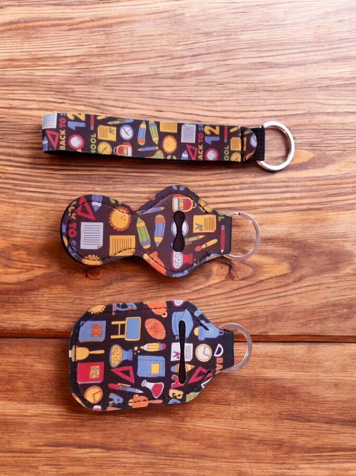 4 Piece Designer Keychain Set