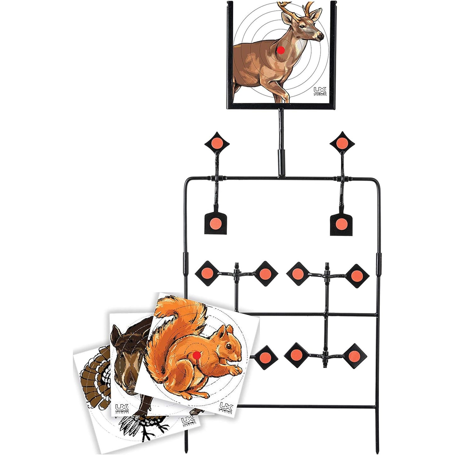 Umarex Multi-Shot Steel Reactive Spinner Target for Airguns with Paper Target