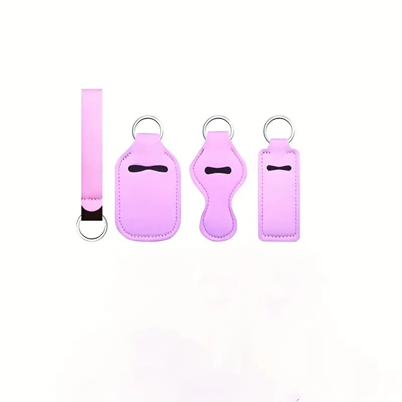 4 Piece Solid Keychain Set