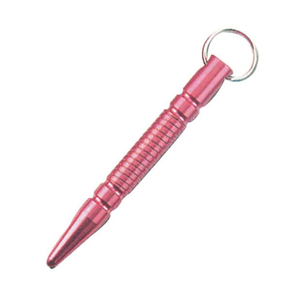 Pointed Tip Red Kubotan With Keychain