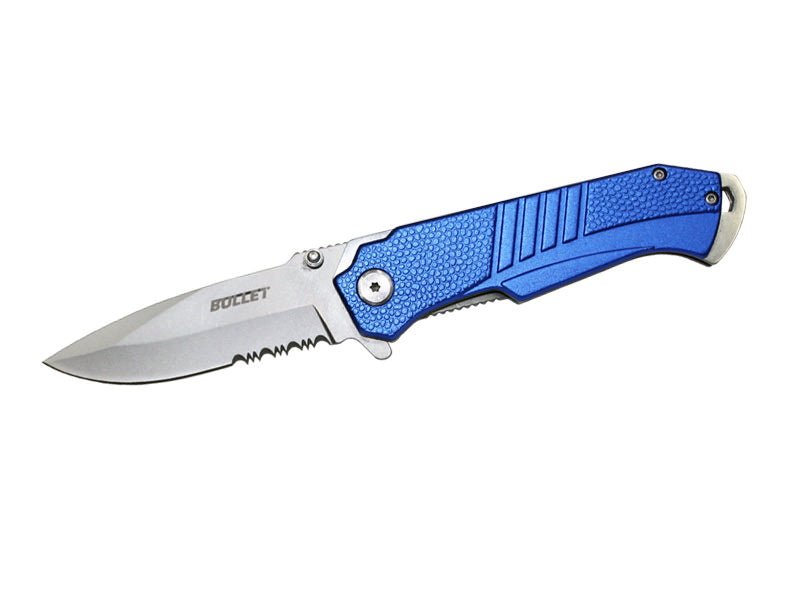 BULLET Spring Assisted Opening Knife - Blue
