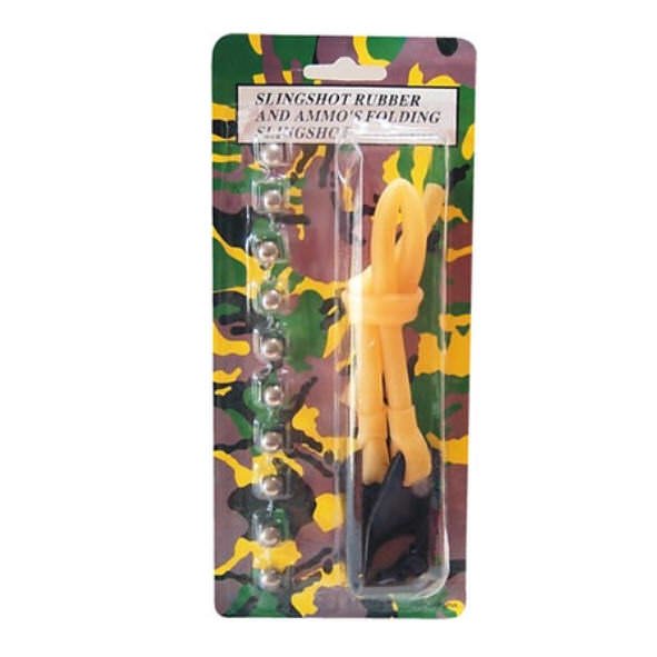 Sling Shot Replacement Rubber Band with 10 Pc Steel Ammo