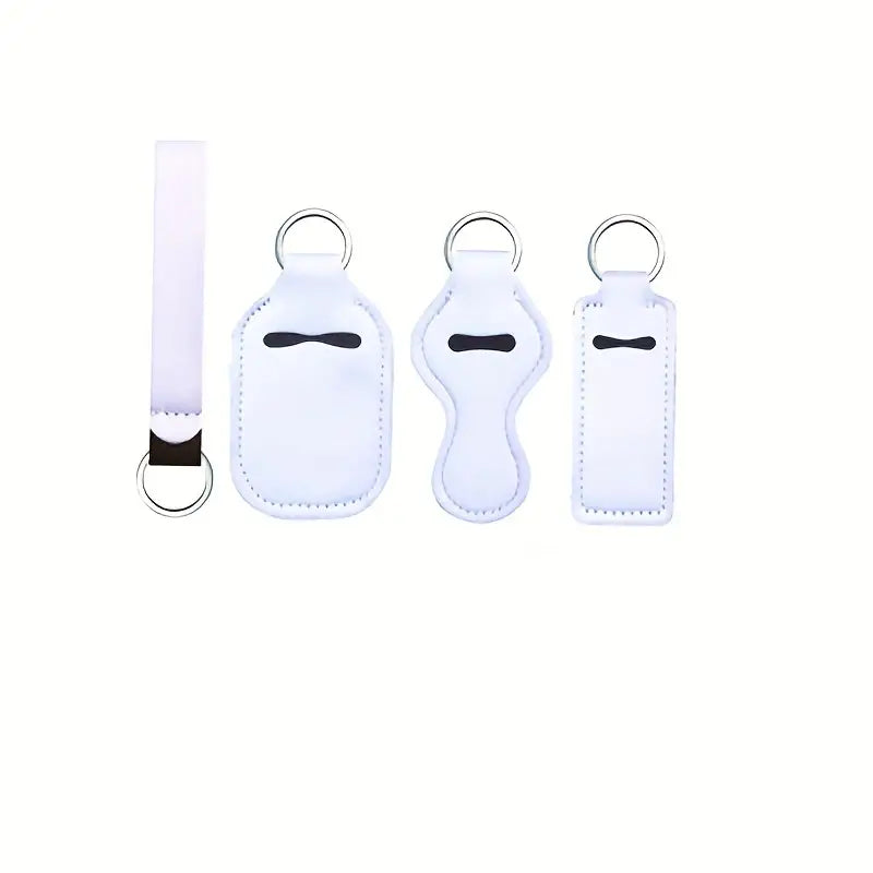4 Piece Solid Keychain Set