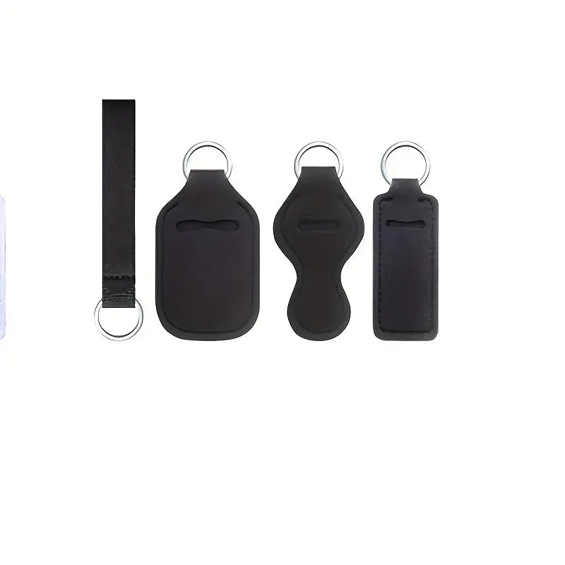4 Piece Solid Keychain Set