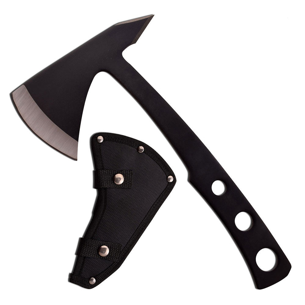 9.5" Black Tactical Axe Tomahawk Hatchet Throwing Knife