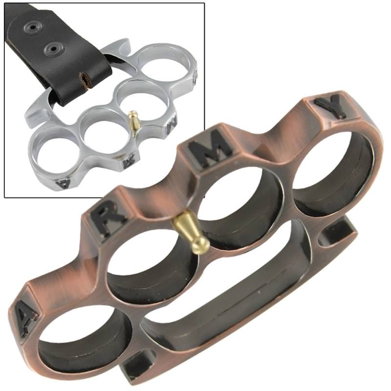Army Strong Copper Knuckle Buckle