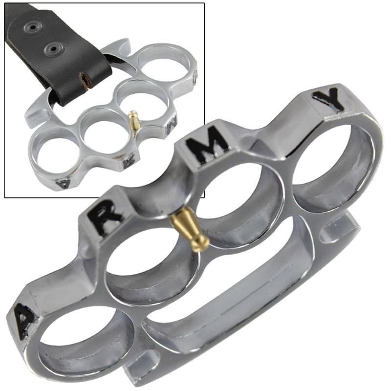 Army Strong Silver Knuckle Buckle