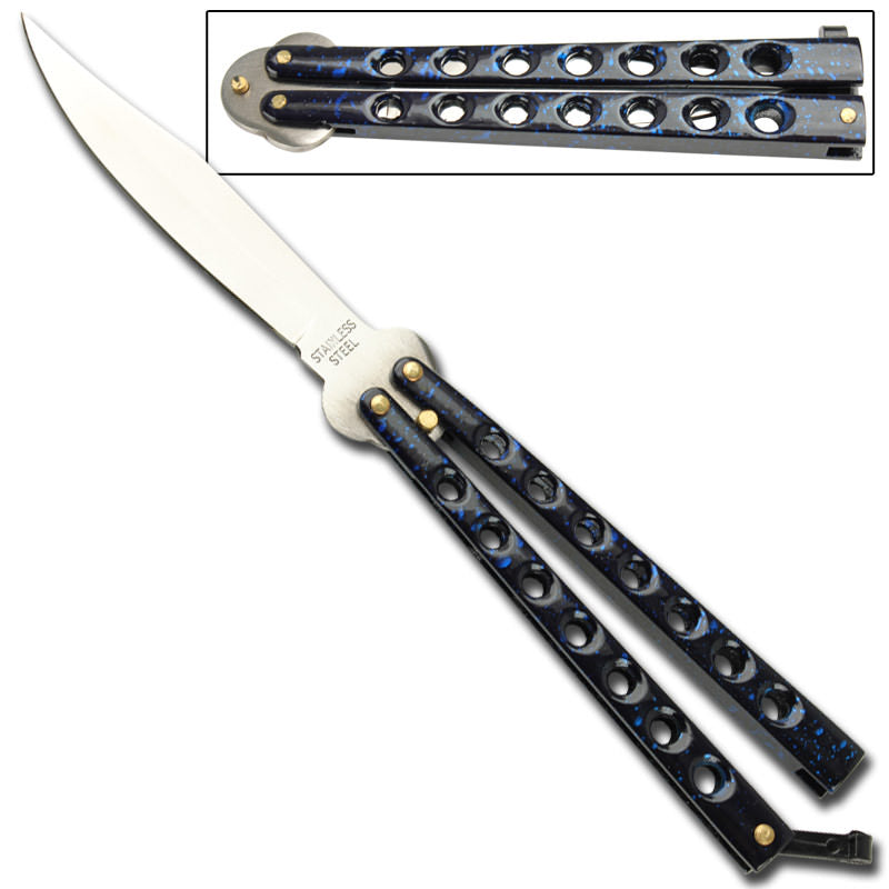 Blue Butterfly Knife Low-Cost