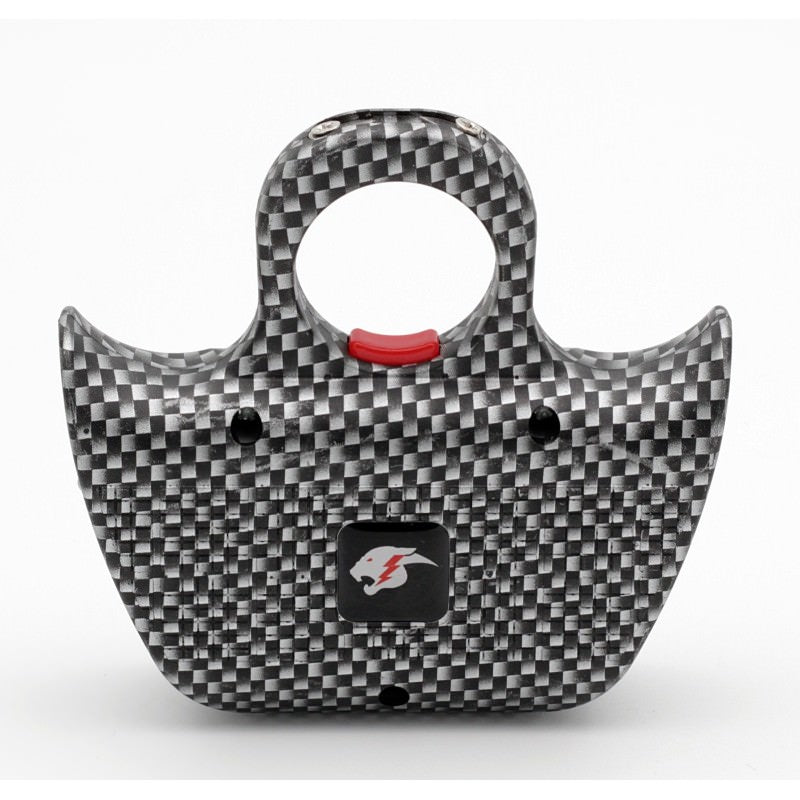 Mini Jogger Carbon Fiber Print Sting Ring Self Defense Rechargeable Stun Gun