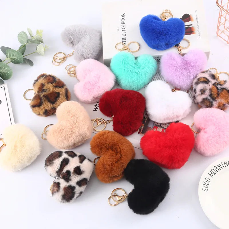 FUR HEART POMPOM Wholesale