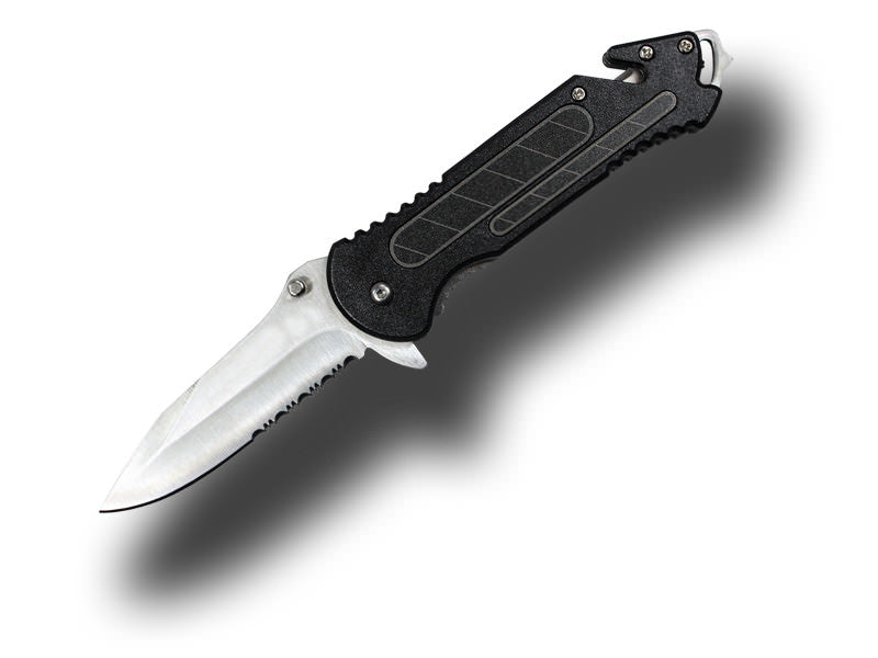 Extreme Rescue Folder Spring Assisted Knife - Black