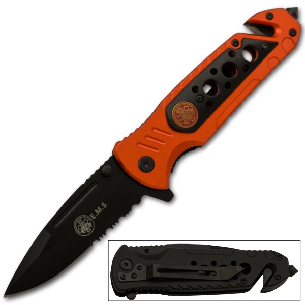 EMS Tactical Rescue Spring Assisted Knife