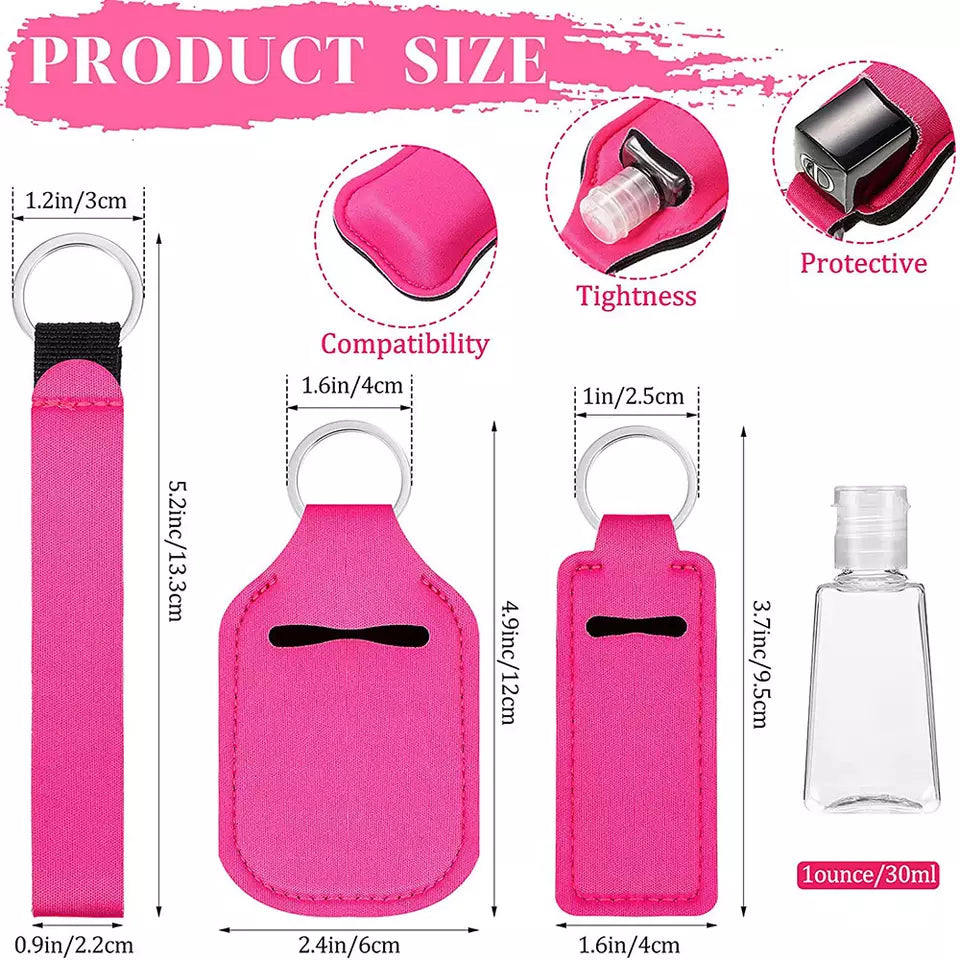 4 Piece Solid Keychain Set