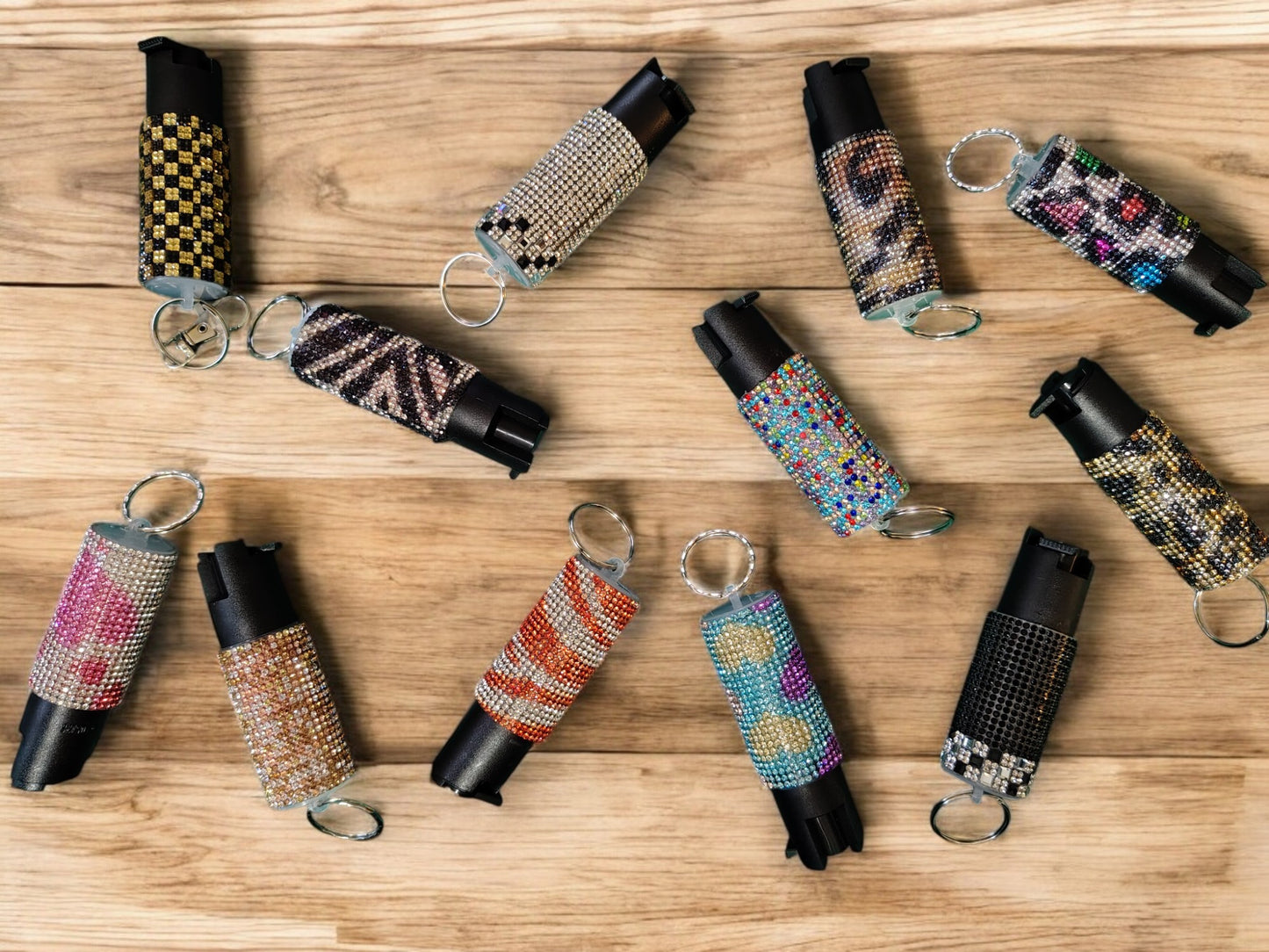 Design Rhinestone Pepper Spray by BLING-it Gotham City Safety Wholesale