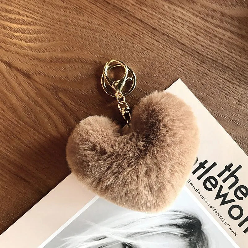 FUR HEART POMPOM Wholesale
