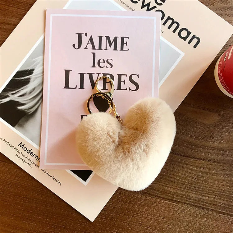 FUR HEART POMPOM Wholesale