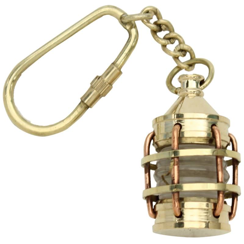 Nautical Boat Anchor Lantern Keychain Key Ring