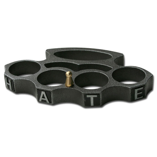 Black Hate Belt Buckle Knuckles
