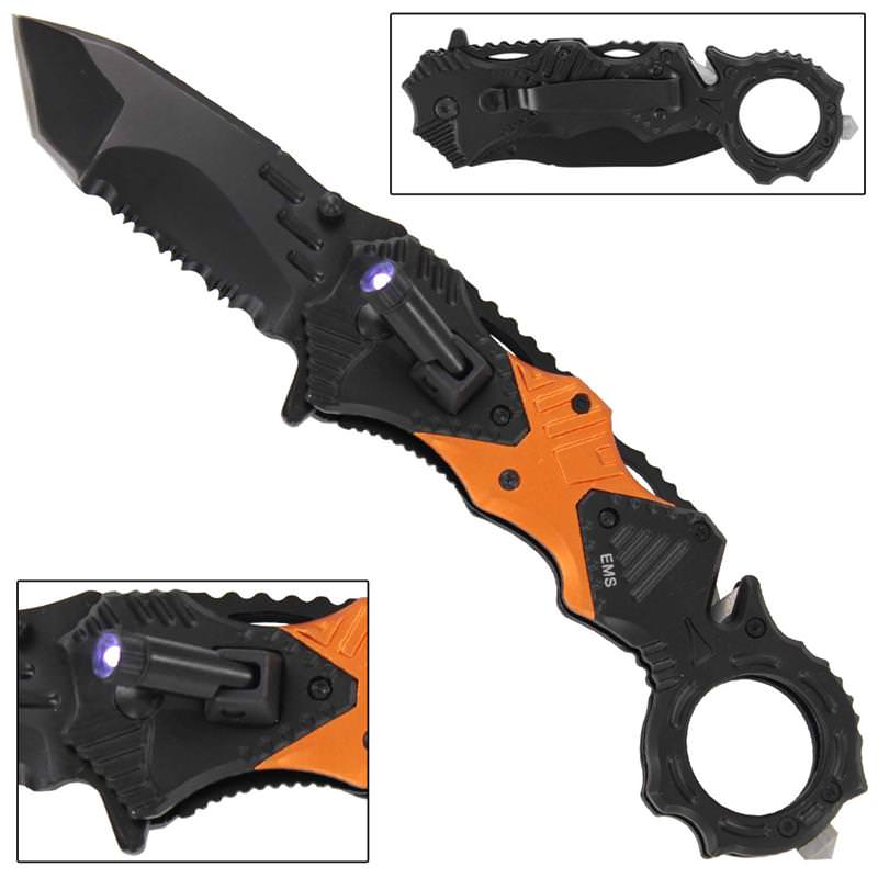 Rescue Squad EMS Tactical Emergency Spring Assist Knife