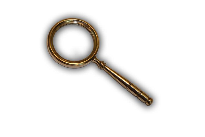 Real Brass Magnifying Glass Gift Item