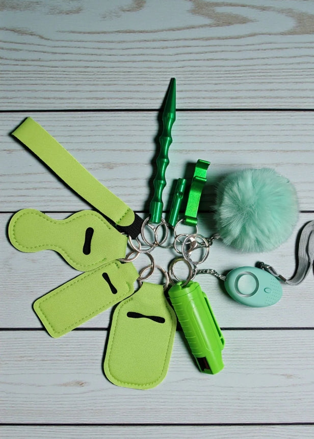 Safety Keychain - 10pc Set with Pepper Spray