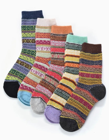 Assorted LOT - 15pcs Retro Socks