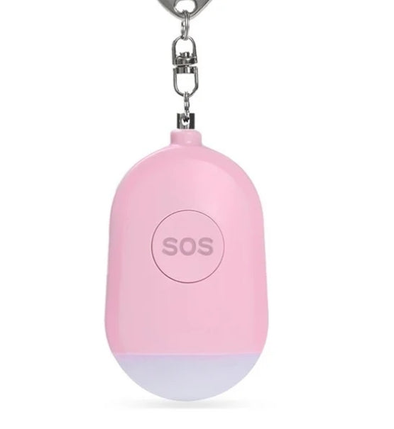 Mini SOS 130-dB Self Defense Keychain Alarm