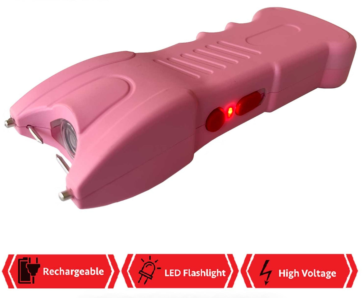 25 Million Volts Stun Gun Rechargeable with LED Flashlight (OVERSTOCK) (Copy)