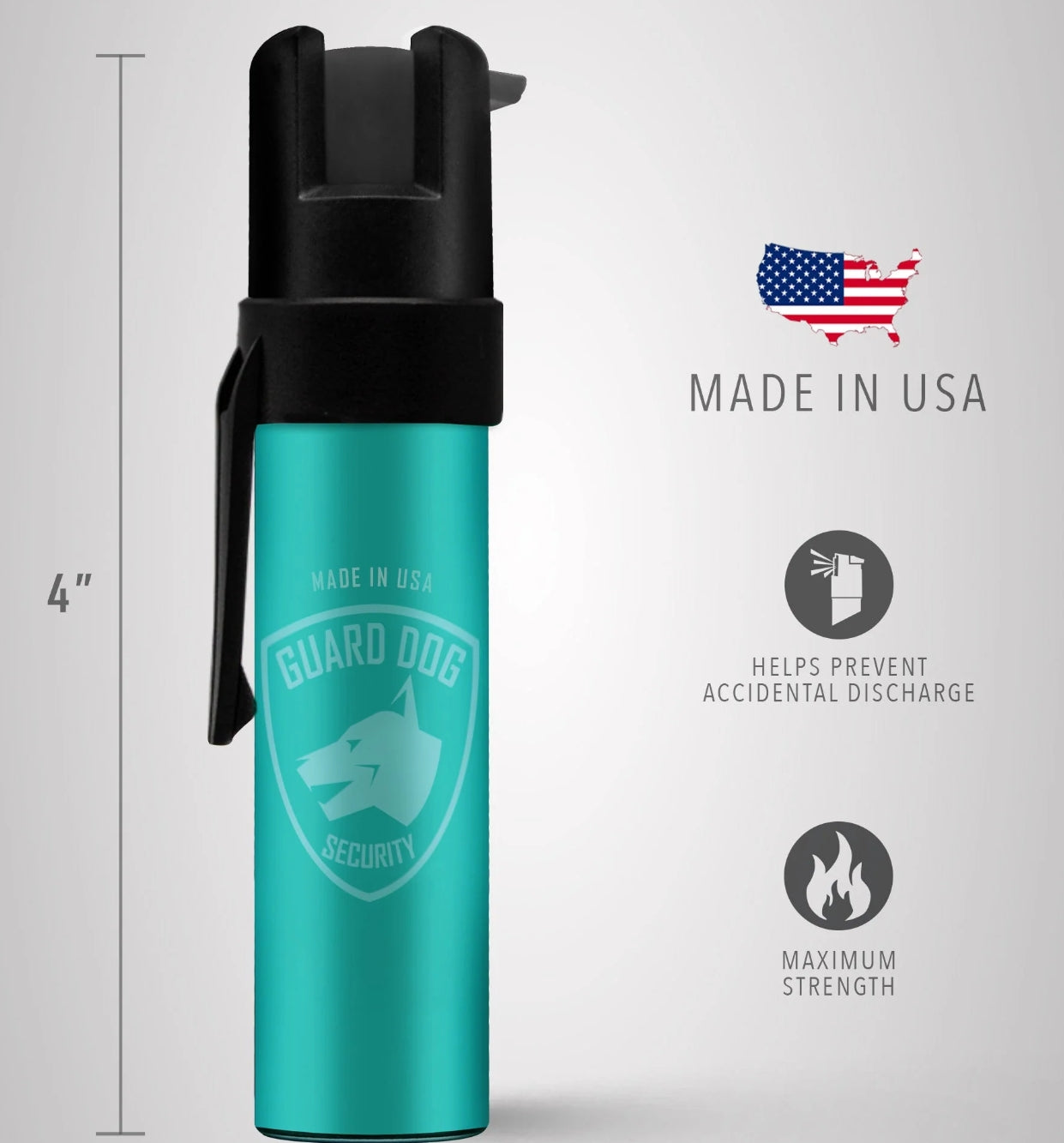 PEPPER SPRAY - GUARD DOG POLICE WITH BELT CLIP