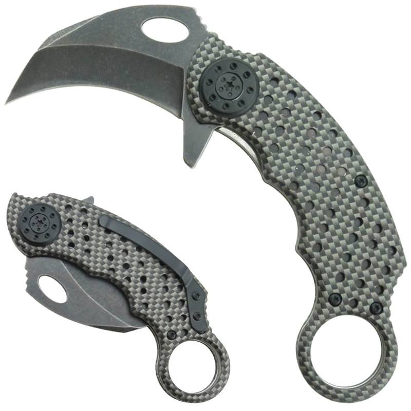 Subliminal Message Tactical Spring Assisted Karambit Knife
