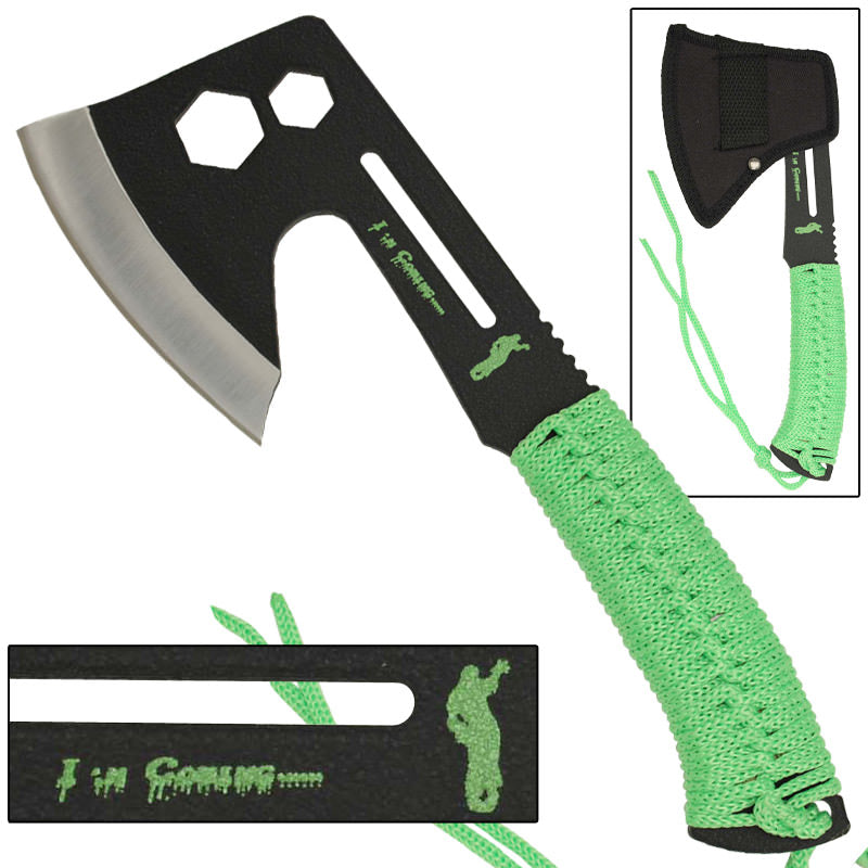 Zombie Killer Danger Coming Multifunction Hatchet