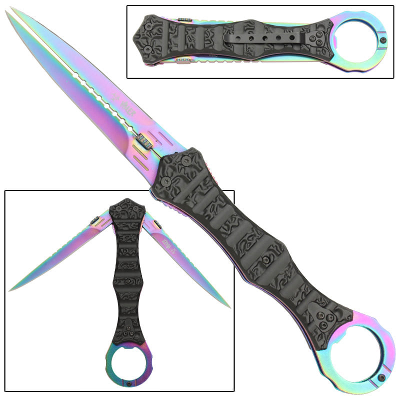 Zombie Killer The Remnants Double Bladed Liner Lock Knife
