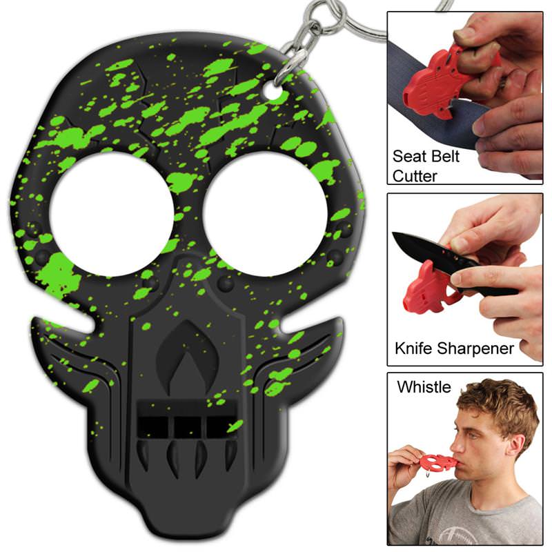 Zombie Uprising Radioactive Splatter Emergency Key Chain