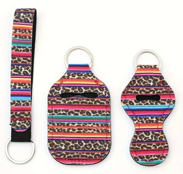 4 Piece Designer Keychain Set