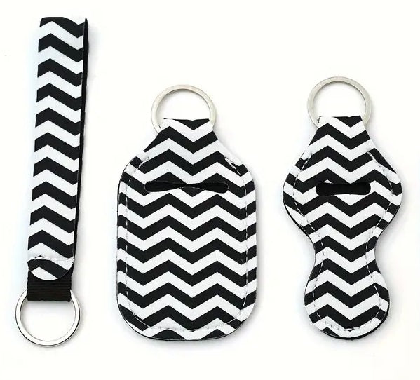 4 Piece Designer Keychain Set
