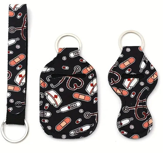 4 Piece Designer Keychain Set