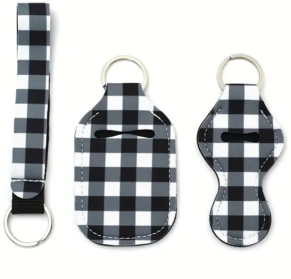 4 Piece Designer Keychain Set
