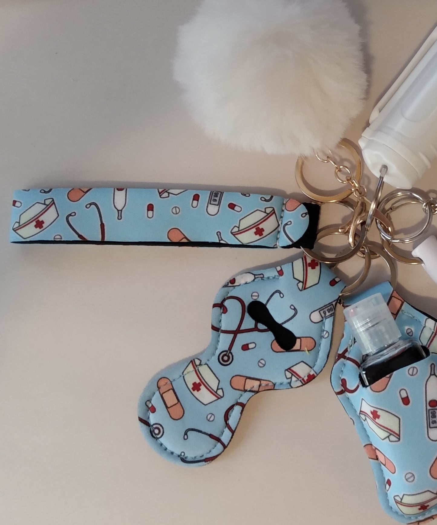 4 Piece Designer Keychain Set