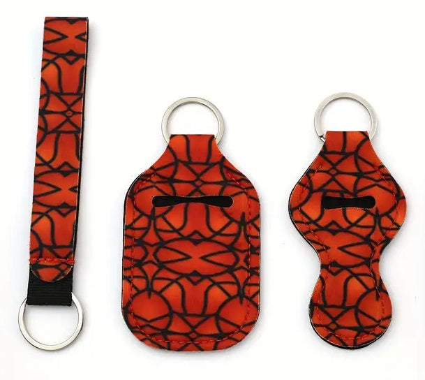 4 Piece Designer Keychain Set