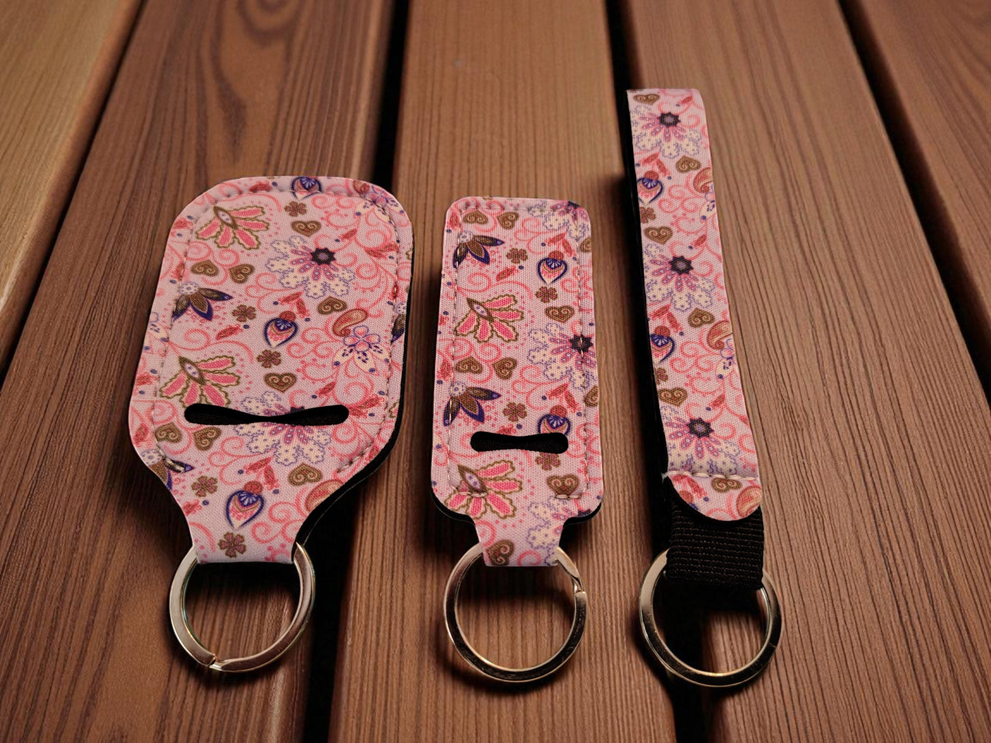 3 Piece Keychain Set - Assorted Designs Wholesale