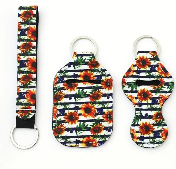 4 Piece Designer Keychain Set
