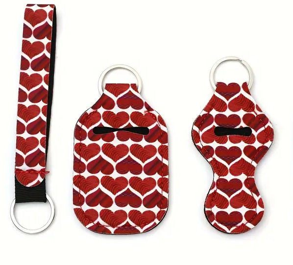 4 Piece Designer Keychain Set