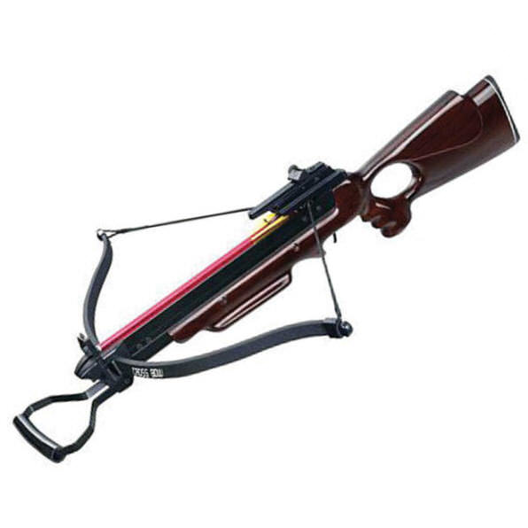 150 lbs Recurve Open Frame Wood Stock Rifle Crossbow