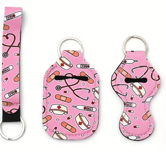4 Piece Designer Keychain Set