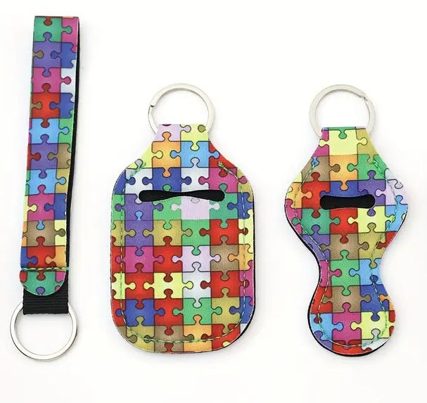 4 Piece Designer Keychain Set