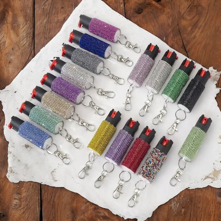 BLING-it Pepper Spray Rhinestone Solid